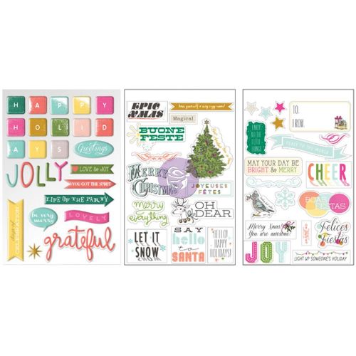 Prima Marketing Inc - Leeza Gibbons - Insta-Scrap Holiday Stickers 4"x6"