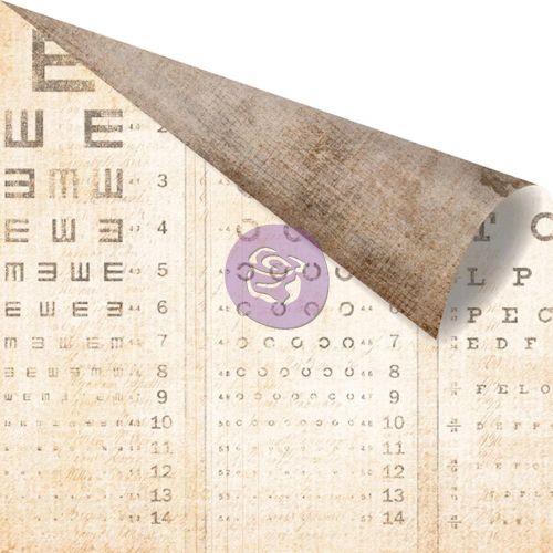 Prima Marketing Inc - Cartographer Collection - Patterned Paper - Les Yeux