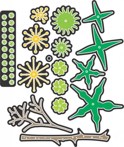 Cheery Lynn Designs Die - Build a Flower Embellishment #2