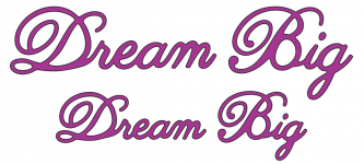 Cheery Lynn Designs Die - Dream Big Phrase