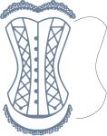 Cheery Lynn Designs Die - Corset w/Angel Wing (Steampunk Series)