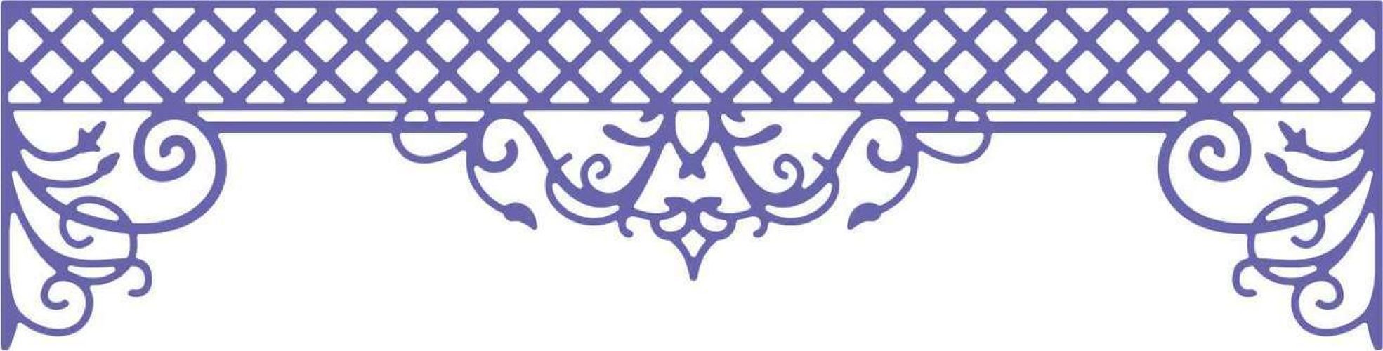 Cheery Lynn Designs Die - Lattice Valance Border