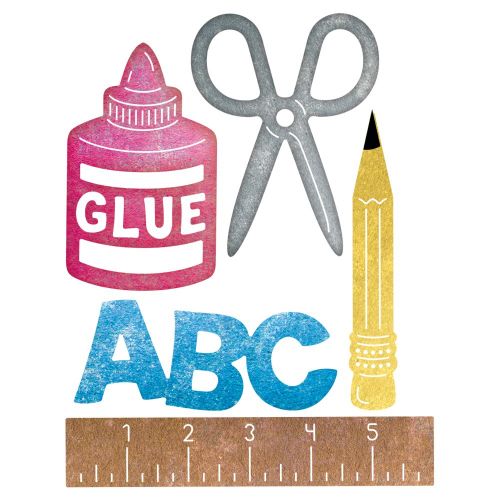 Cheery Lynn Designs Die - School Supplies Set (set of 5)