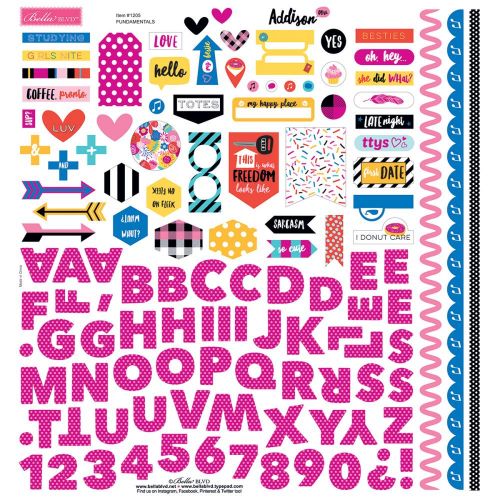Bella Blvd - Addison - Cardstock Stickers 12"X12" - Fundamentals
