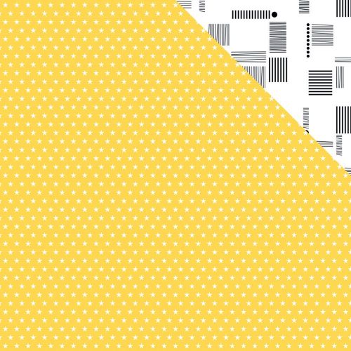 Bella Blvd - Oh My Stars Double-Sided Cardstock 12"X12" - Bell Pepper