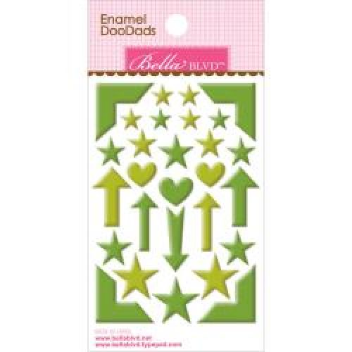 Bella Blvd - Enamel Stickers 3"X4.75" Doodads - Guacamole