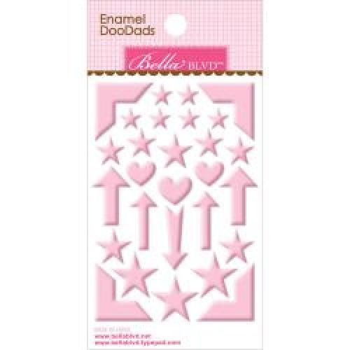 Bella Blvd - Enamel Stickers 3"X4.75" Doodads - Cotton Candy