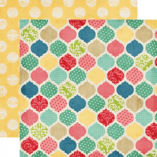 Echo Park Paper Company - Beautiful Life Collection - Quatrefoil Paper