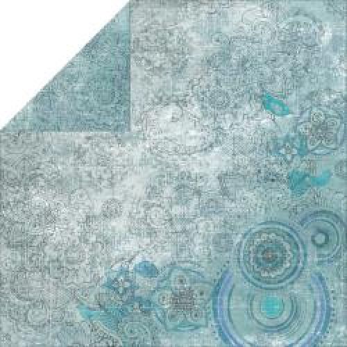 Fabscraps - Retro Twist - Floral Wishes - 12" x 12" Double Sided Patterned Paper