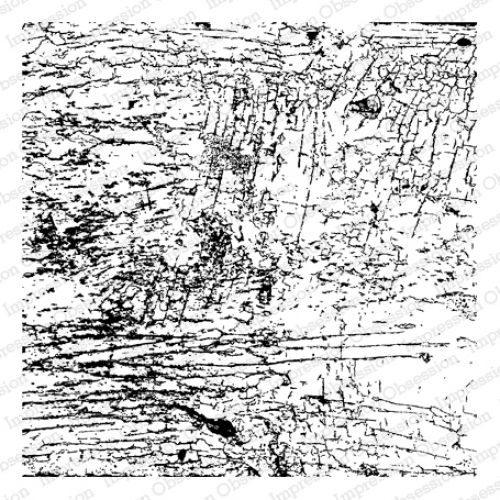 Impression Obsession - Cover-A-Card - Cling Mount Rubber Stamp - Cracked Paint