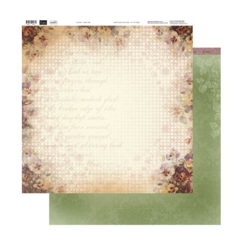 Couture Creations - Hearts Ease Collection - Paper - Pansy Grid