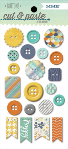 My Mind's Eye - Cut & Paste - Hey You - Decorative Buttons