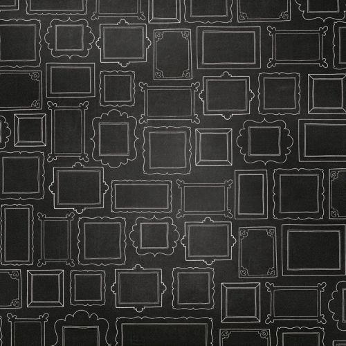 My Mind's Eye - Cut & Paste - Small - Charms  - 12" x 12" Double Sided Patterned Paper