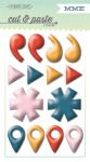 My Mind's Eye - Cut & Paste - Inspired - Enamel Shapes