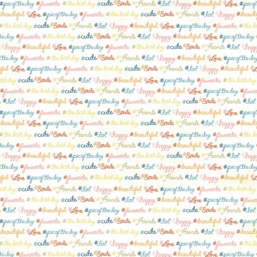 My Mind's Eye - Cut & Paste - Inspired - Amazed - 12" x 12" Double Sided Patterned Paper