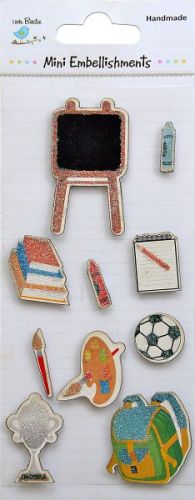 Little Birdie - Back to School 10pcs Mini Embellishments