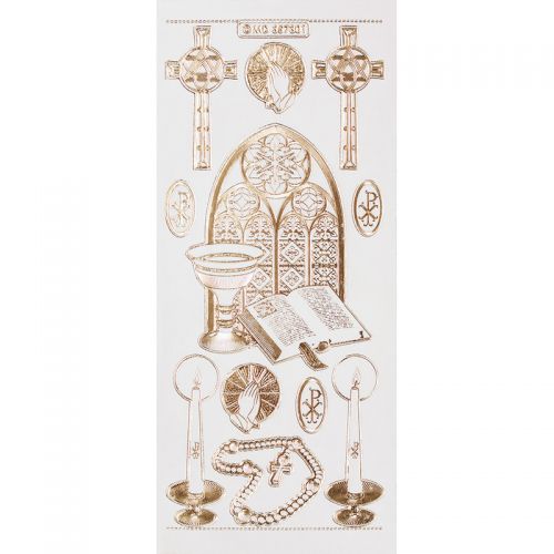 Peel Off Stickers - Religion - Gold