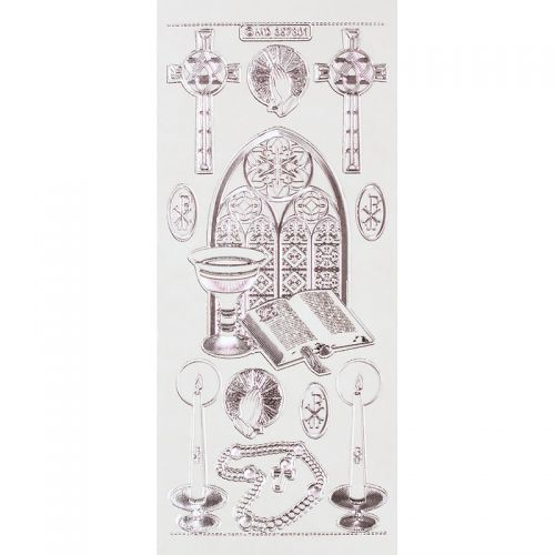 Peel Off Stickers - Religion - Silver