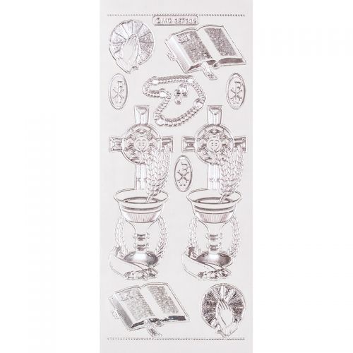 Peel Off Stickers - Religion - Silver