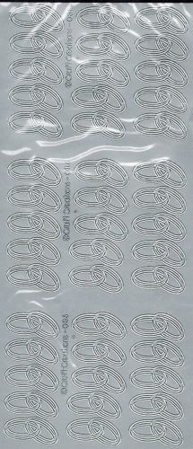 Peel Off Stickers - Rings - Silver