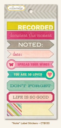 My Minds Eye - Collectable - Note - Label Stickers