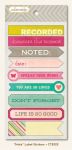 My Minds Eye - Collectable - Note - Label Stickers