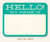 My Minds Eye - Collectable - Hello - Title