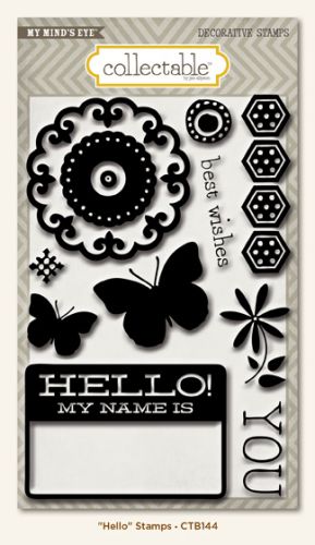 My Minds Eye - Collectable - Hello - Stamps
