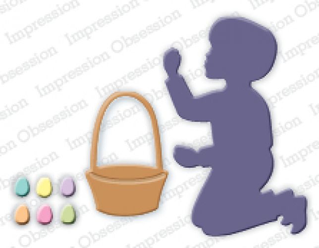 Impression Obsession - Die - Boy with Easter Basket