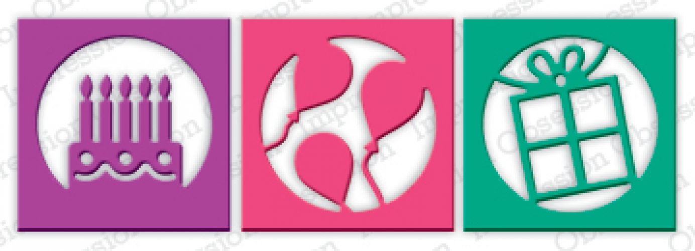 Impression Obsession - Die - Circle Birthday Cutout Set
