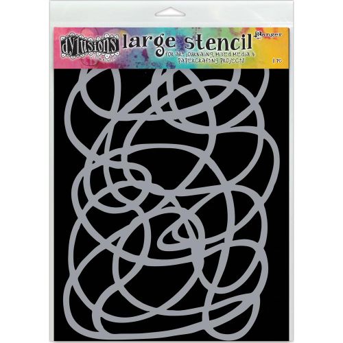 Ranger - Dylusions - By Dyan Reaveley - Dylusions Stencils 9"X12" - Squiggle