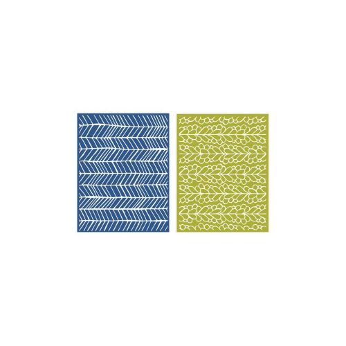 Lifestyle Crafts - Quickutz - Goosebumpz A2 Embossing Folders 2/Pkg - Sketchbook