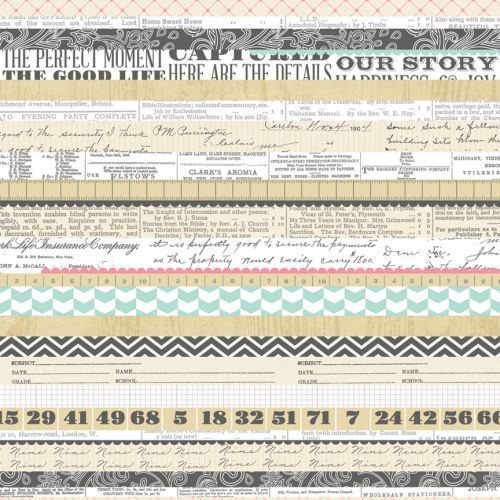 Teresa Collins Designs - Family Stories - 12x12" Paper - Multi Stripe
