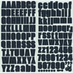 Fancy Pants - The Good Life - Chipboard Alphas & More - Black