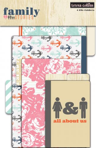 Teresa Collins Designs - Family Stories - 4 File Folders