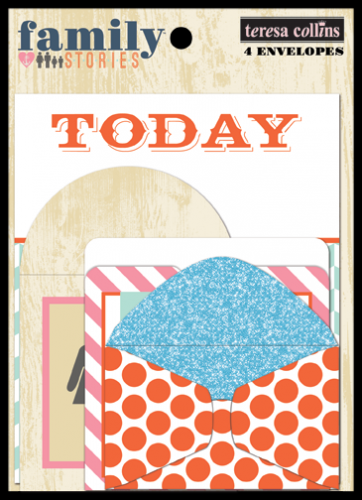 Teresa Collins Designs - Family Stories - 4 Envelopes
