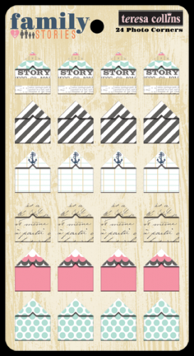 Teresa Collins Designs - Family Stories - 24 Photo Corners