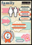 Teresa Collins Designs - Family Stories - Layered Stickers