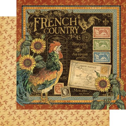 Graphic 45 - French Country Collection - French Country Patterned Paper
