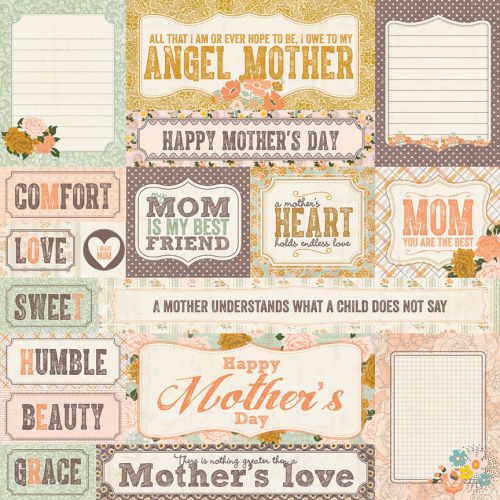 Authentique - Grace - Foundations - Cut Apart Paper