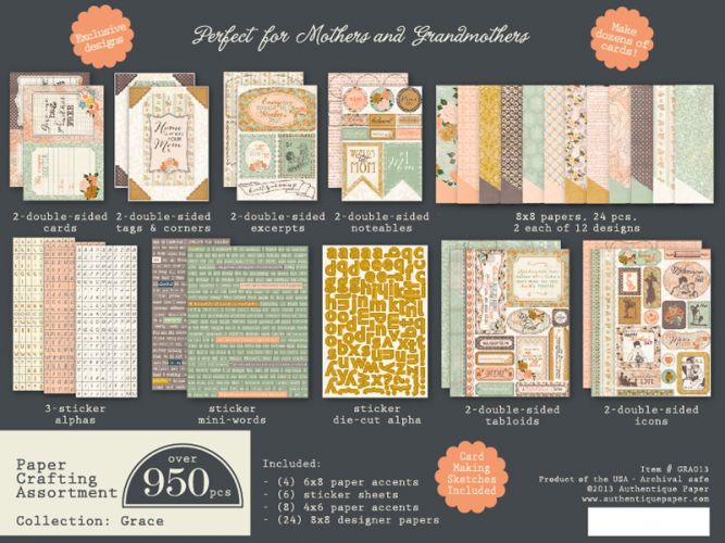 Authentique - Grace - Paper Crafting Assortment