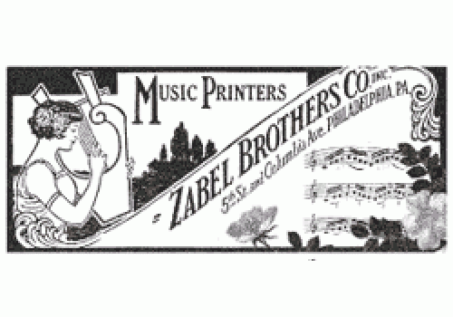 Prickley Pear - Music Printers Label - Unmounted - Cling Rubber Stamp