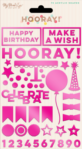 My Mind's Eye - Hooray Acrylic Shapes