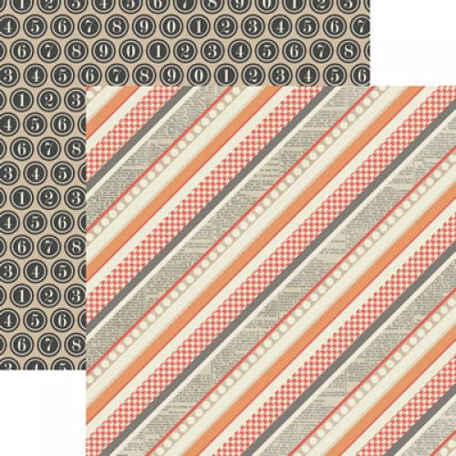 Teresa Collins Designs - He Said -  Stripes  12x12 Paper