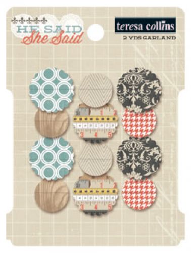 Teresa Collins Designs - He Said - Garland