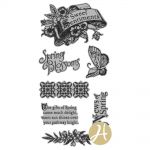 Graphic 45 - Sweet Sentiments - Sweet Sentiment 1 (spring) Rubber Stamps
