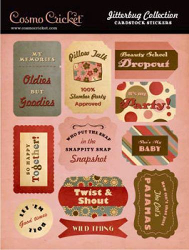 Cosmo Cricket - Jitterbug Collection Stickers