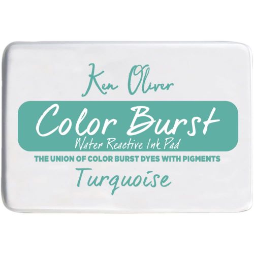 Ken Oliver Crafts - Color Burst water reactive Ink Pad - Turquoise