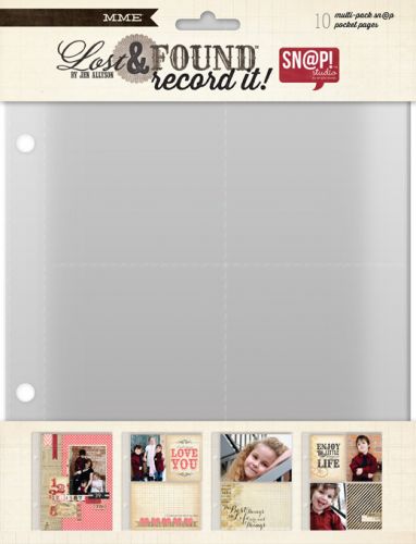 My Mind's Eye - Lost & Found - Record It - By Jen Allyson - Pocket Pages to Suit 6" x 8" Album