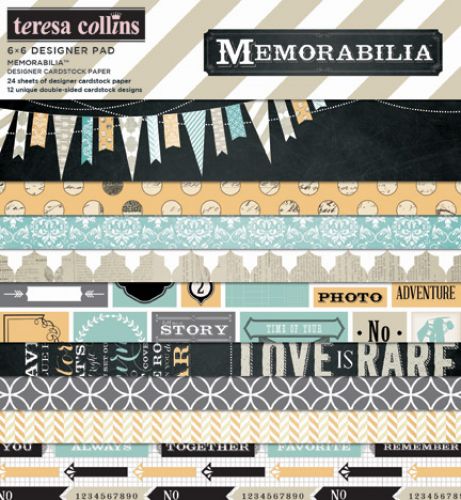 Teresa Collins Designs - Memorabilia - 6x6 Paper Pad